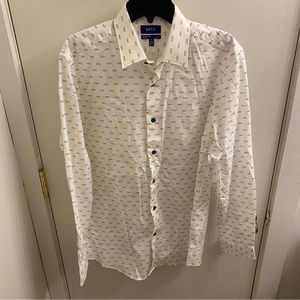 Apt 9 casual button down with glasses size 16 34/35